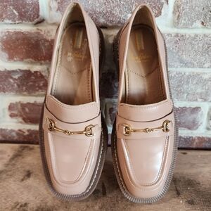 Sam Edelman Maple Sugar Leather Laurs Platform Lug Sole Loafer 7